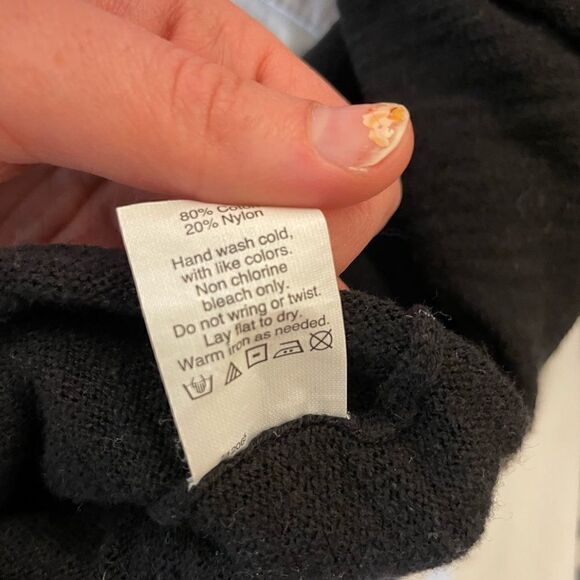 Madewell Oversized Cardigan in Black, size XXS - GUC - Picture 6 of 14